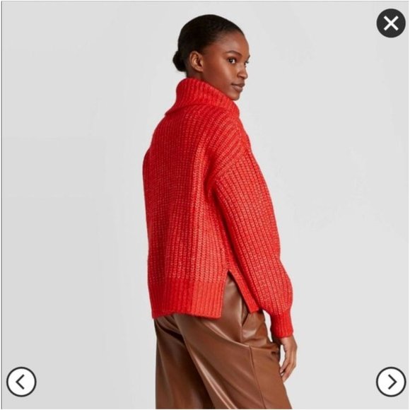 Women's Turtleneck Cable Stitch Pullover Sweater Size S Small - Picture 3 of 6